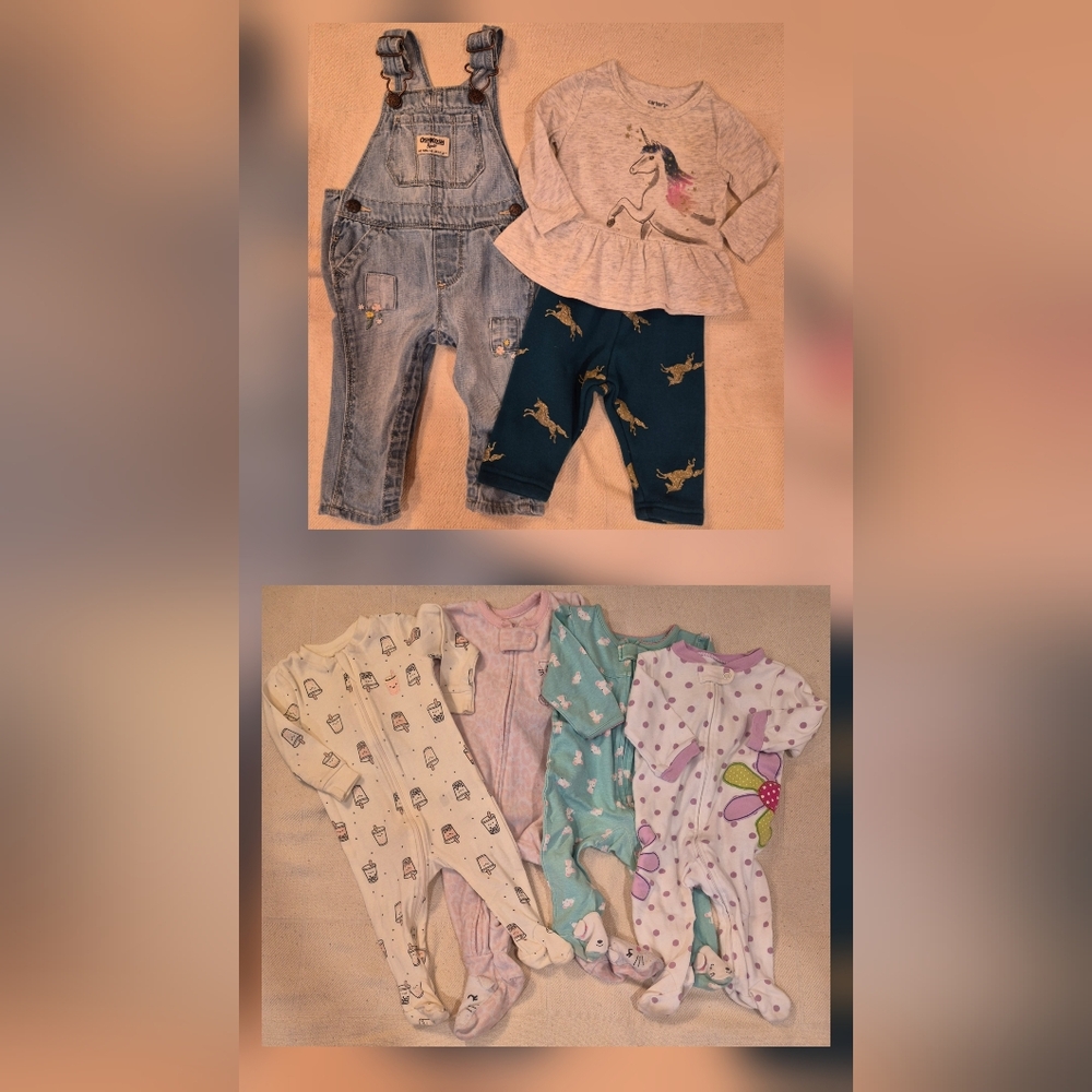 Bundle Of Baby Girls Clothing Size 6 Months
